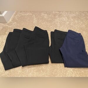 Old Navy High-Rise Pixie Skinny Black and Navy Lot of 6